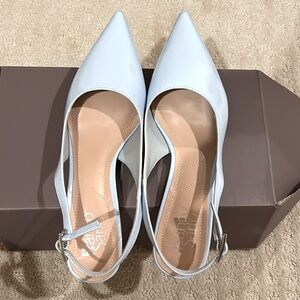 Franco Sarto slingback kitten heel sandals